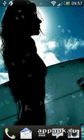 Surfing Live Wallpaper красивые живые обои серфинга для андроид