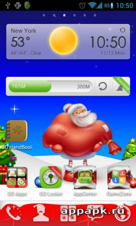 Christmas Go Launcher новогодняя тема для лаунчера