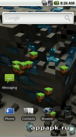 Mine Crafter Live Wallpaper живые обои по игре майнкрафт